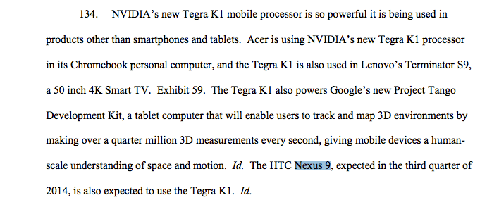 nvidia-htc Nvidia legal docs out the HTC Nexus 9, coming in Q3 of this year